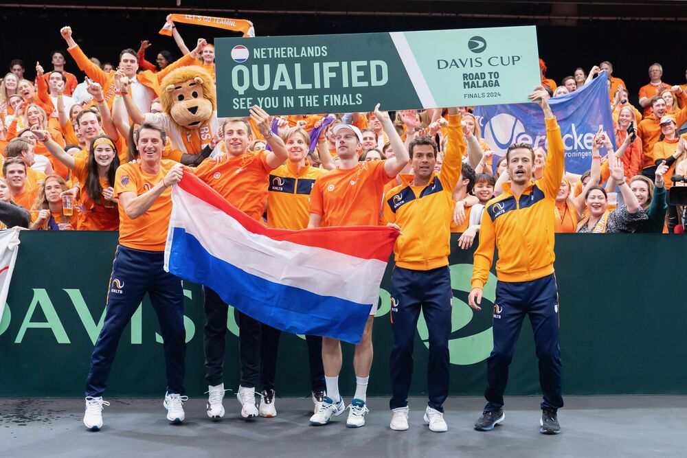 Davis Cup 2024: Nederland boekt een overwinning in Martiniplaza tegen Zwitserland